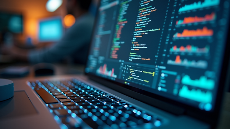 Close-up view of innovative software interface design
