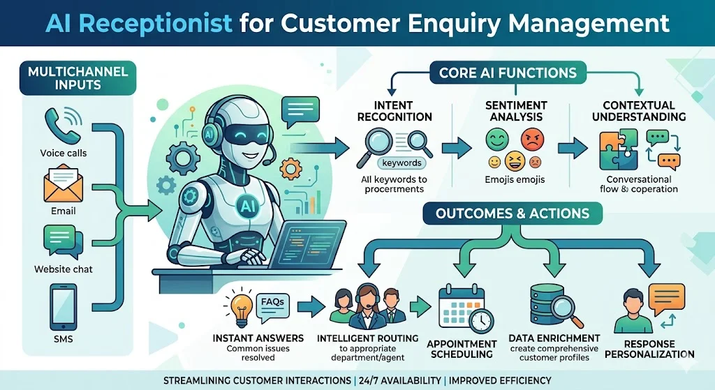 ai enquiry management calls workflow